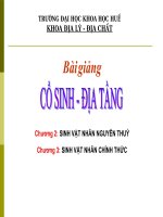 Bài giảng: Cổ sinh-Địa tầng potx