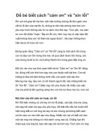 Để bé biết cách 