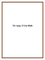 Từ vựng về Gia Đình pptx