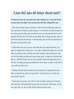 Làm thế nào để được thoải mái? pdf