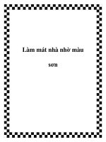 Làm mát nhà nhờ màu sơn pptx