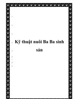  Kỹ thuật nuôi Ba Ba sinh sản pptx