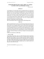 TÌNH HÌNH BỆNH NEWCASTLE TRÊN CÁC GIỐNG GÀ THẢ VƯỜN TẠI TỈNH HẬU GIANG ppt