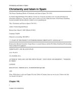 CHRISTIANITY AND ISLAM IN SPAIN pdf