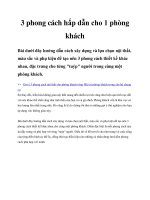 3 phong cách hấp dẫn cho 1 phòng khách ppt