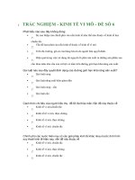 TRẮC NGHIỆM - KINH TẾ VI MÔ - ĐỀ SỐ 6 pptx