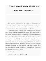 Thuyết minh về một Di Tích Lịch Sử 