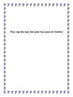 Truy cập thư mục đơn giản trực quan từ Taskbar doc