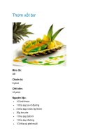 Thơm xốt bơ potx