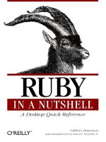Ruby in a Nutshell ppt