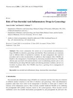 Role of Non-Steroidal Anti-Inflammatory Drugs in Gynecology potx