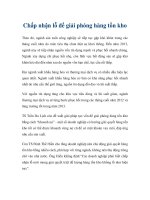 Chấp nhận lỗ để giải phóng hàng tồn kho doc