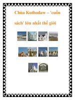 Chùa Kuthodaw – cuốn sách lớn nhất thế giới pptx