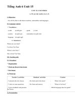 Tiếng Anh 6 Unit 15