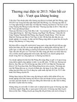 Thương mại điện tử 2013: Nắm bắt cơ hội - Vượt qua khủng hoảng pptx