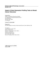 Impact of Gene Expression Profiling Tests on Breast Cancer Outcomes potx