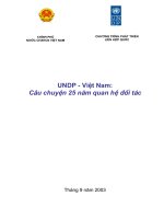 UNDP - Việt Nam: Câu chuyện 25 năm quan hệ đối tác pptx