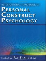 International Handbook of Personal Construct Psychology pptx