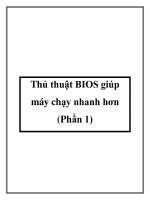 Thủ thuật BIOS giúp máy chạy nhanh hơn pot