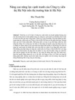 nâng cao năng lực cạnh tranh của công ty siêu thị hà nội trên thị trường bán lẻ hà nội