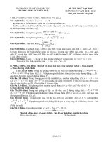 ĐÁP ÁN VÀ ĐỀ THI THỬ ĐẠI HỌC - TRƯỜNG THPT NGUYỄN HUỆ - ĐẮK LẮK - ĐỀ SỐ 130 docx