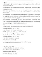 Bài tập tài chính ngân hàng