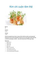 Kim chi cuộn tôm thịt pdf