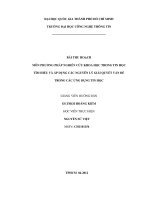 tìm hiểu và áp dụng các nguyên lý giải quyết vấn đề trong các ứng dụng tin học