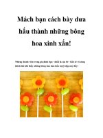 Mách bạn cách bày dưa hấu thành những bông hoa xinh xắn ppt