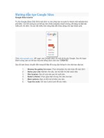 hướng dẫn tạo google sites