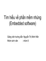 Tìm hiểu về phần mềm nhúng(Embedded software) ppt
