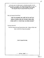 Thiết kế công trình trạm lắp máy bơm-chìm động cơ điện chìm phục vụ tiêu trong nông nghiệp doc