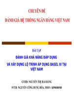 ĐÁNH GIÁ KHẢ NĂNG ĐÁP DỤNG  VÀ XÂY DỰNG LỘ TRÌNH ÁP DỤNG BASEL III TẠI VIỆT NAM