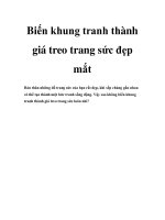 Biến khung tranh thành giá treo trang sức đẹp mắt pptx