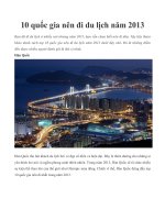 10 quốc gia nên đi du lịch năm 2013 potx