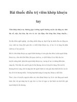 Bài thuốc điều trị viêm khớp khuỷu tay potx