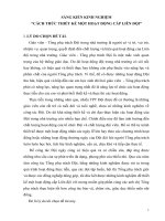 Cách thức thiết kế hoạt động cấp liên đội