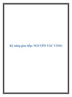 Kỹ năng giao tiếp: NGUYÊN TẮC VÀNG pot