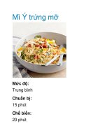 Mì Ý trứng mỡ doc