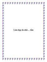 Làm đẹp da nhờ… tắm pptx