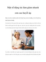 Một số động tác làm giảm nhanh cơn cao huyết áp docx