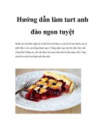Hướng dẫn làm tart anh đào ngon tuyệt pot