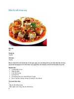 Đậu hũ xốt chua cay pot