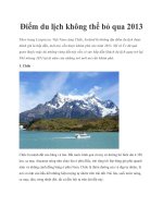 Điểm du lịch không thể bỏ qua 2013 pot