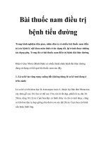 Bài thuốc nam điều trị bệnh tiểu đường ppt