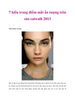 7 kiểu trang điểm mắt ấn tượng trên sàn catwalk 2013 pot