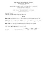 đề thi lí thuyết tốt nghiệp khóa 2 - điện tử dân dụng - mã đề thi đtdd - lt (1)