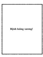 Bệnh loãng xương potx