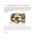 6 thực phẩm siêu giảm cân vào mùa thu pptx