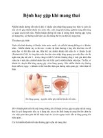 Bệnh hay gặp khi mang thai pptx